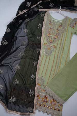 Chiffon Budget Wear Suit with Chiffon Dupatta - Ready to Wear