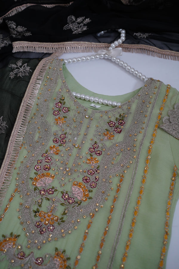 Chiffon Budget Wear Suit with Chiffon Dupatta - Ready to Wear