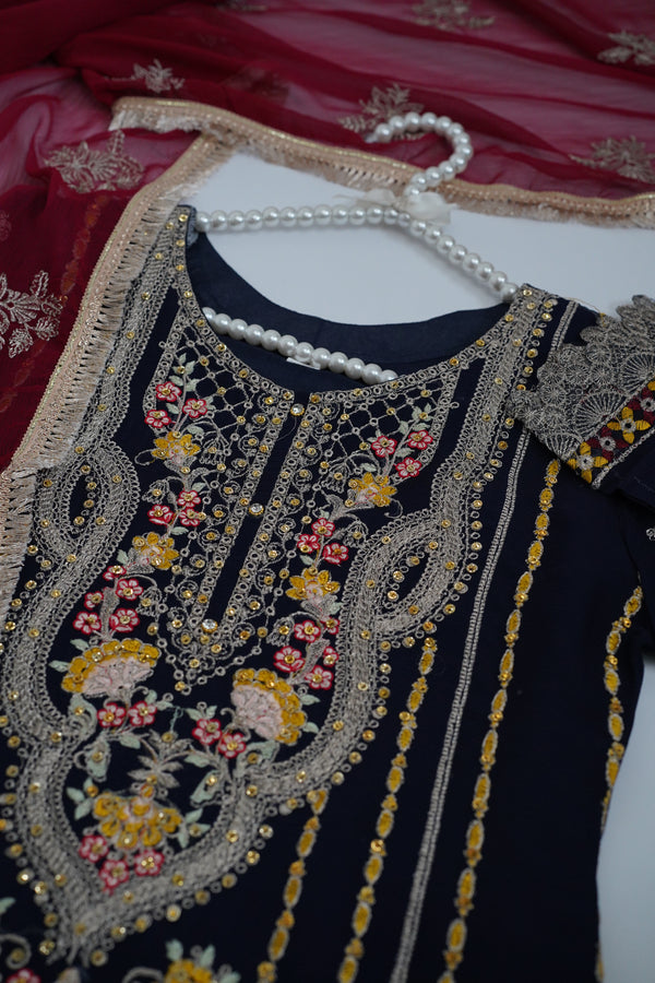 Chiffon Budget Wear Suit with Chiffon Dupatta - Ready to Wear