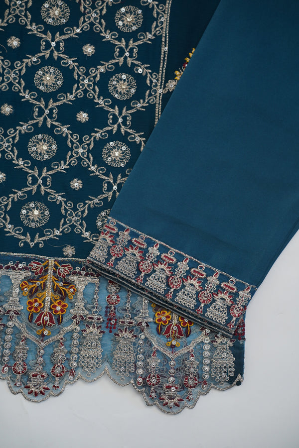 Eid with SajhDajh - Chiffon Budget Wear Suit with Chiffon Dupatta - Ready to Wear