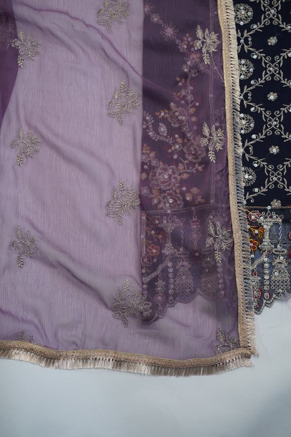 Eid with SajhDajh - Chiffon Budget Wear Suit with Chiffon Dupatta - Ready to Wear
