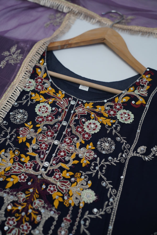 Eid with SajhDajh - Chiffon Budget Wear Suit with Chiffon Dupatta - Ready to Wear