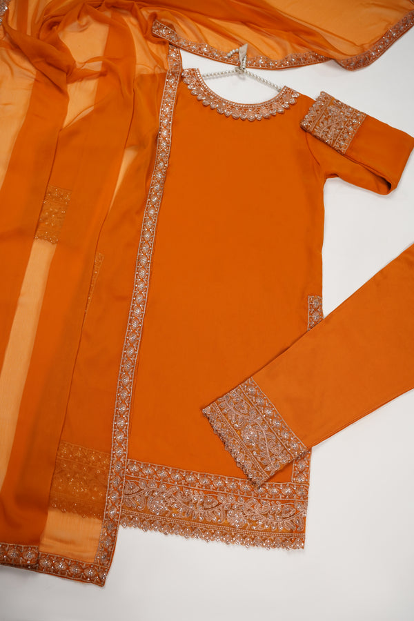 Chiffon Budget Wear Suit with Chiffon Dupatta - Ready to Wear HEJ-V4-D9