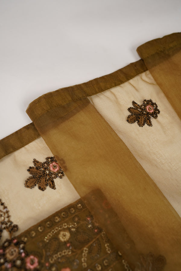 Tehwar - Luxury Organza Outfit - Festive Collection - Ready to Wear - TEHV8D3