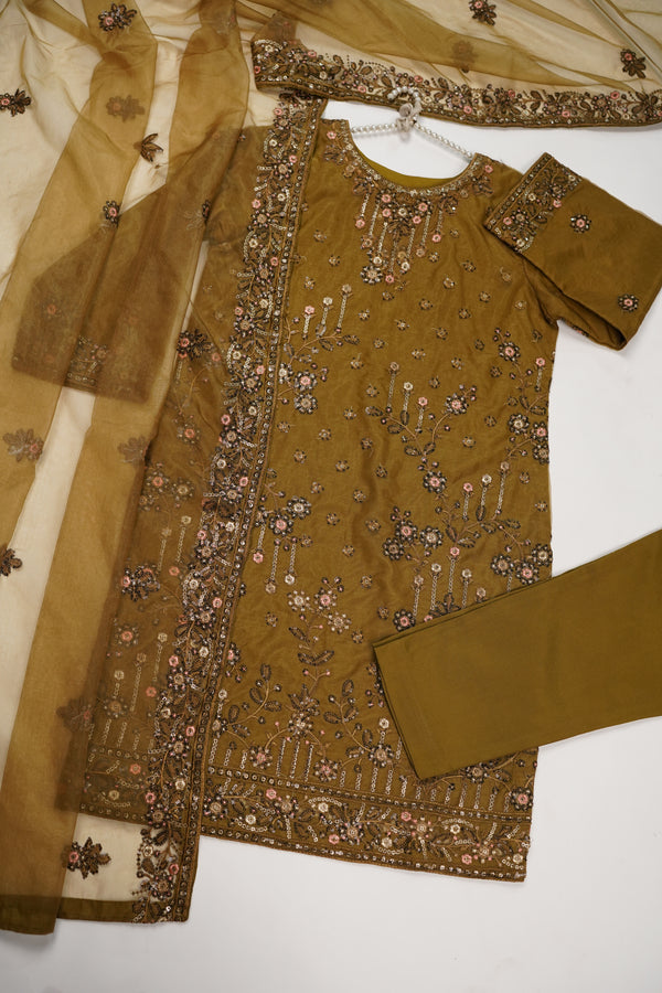 Tehwar - Luxury Organza Outfit - Festive Collection - Ready to Wear - TEHV8D3