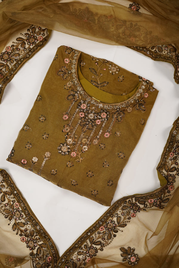 Tehwar - Luxury Organza Outfit - Festive Collection - Ready to Wear - TEHV8D3