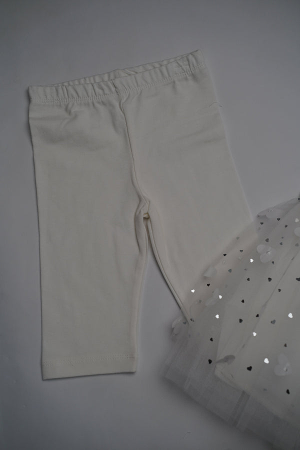 Formal White Embroidered Dress with Band and Shoes (6-Month to 3 Year) B004