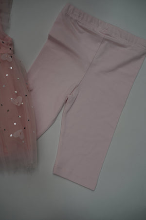 Formal Pink Embroidered Dress with Band (6-Month to 3 Year) B003