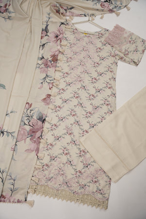 Rozi - Exclusive Karandi Outfit with Shawl - Ready to Wear -SD248 - Eid Volume 2
