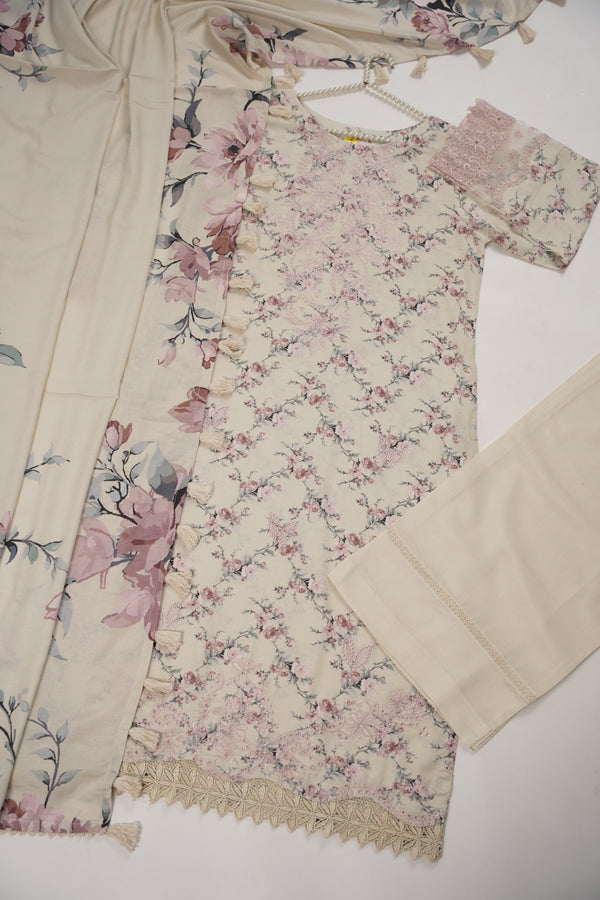 Rozi - Exclusive Karandi Outfit with Shawl - Ready to Wear -SD248 - Eid Volume 2