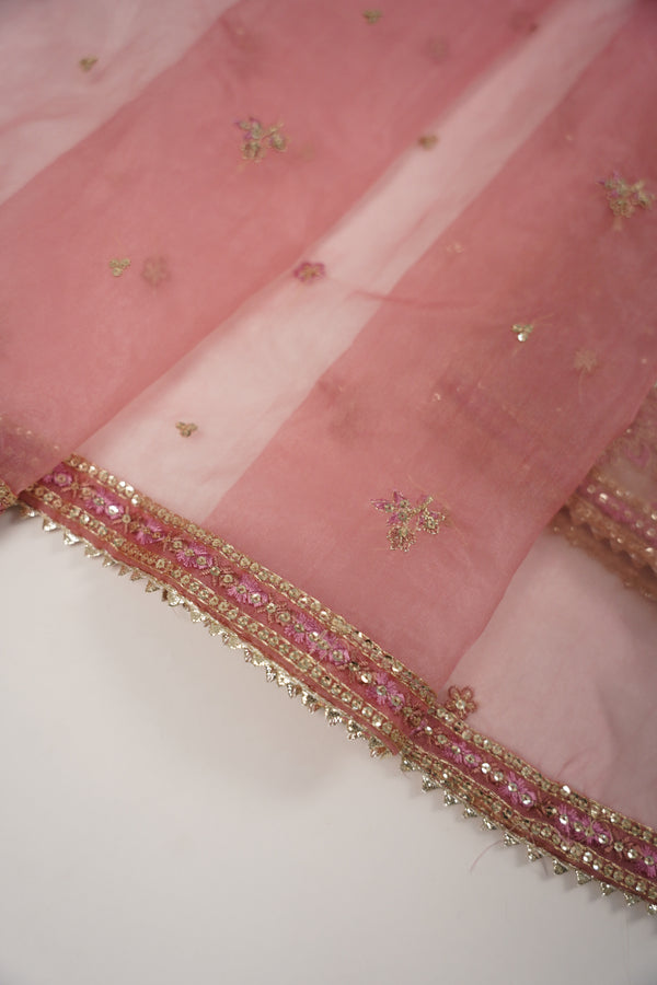 Tehwar - Luxury Organza Outfit with Organza Dupatta and Gharara - Ready to Wear SD247  - Eid Volume 1