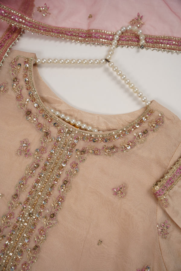 Tehwar - Luxury Organza Outfit with Organza Dupatta and Gharara - Ready to Wear SD247  - Eid Volume 1