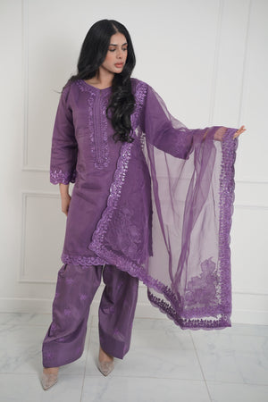 Tehwar - Luxury Organza Outfit with Organza Dupatta - Ready to Wear MC278- Eid Volume 4