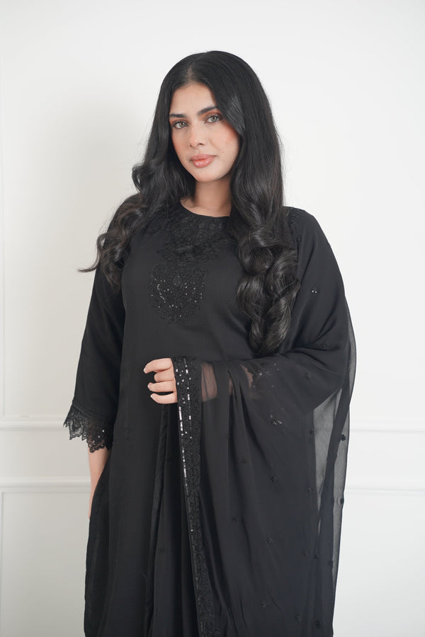 Husan e Jahan - Chiffon Outfit with Chiffon Dupatta - Ready to Wear - MC281