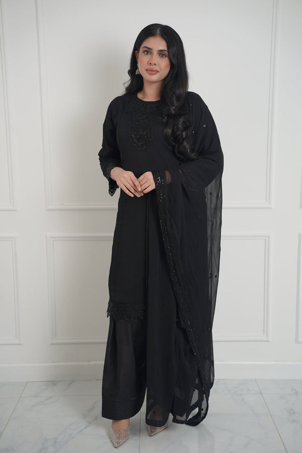 Husan e Jahan - Chiffon Outfit with Chiffon Dupatta - Ready to Wear - MC281