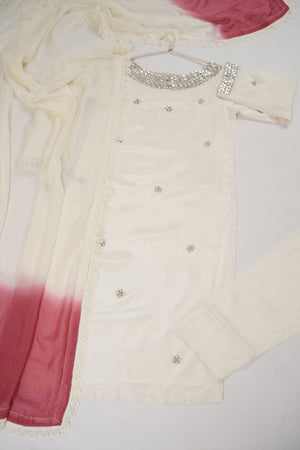 Khaas - Luxury Silk Outfit - Hand Work - Ready to Wear SD391