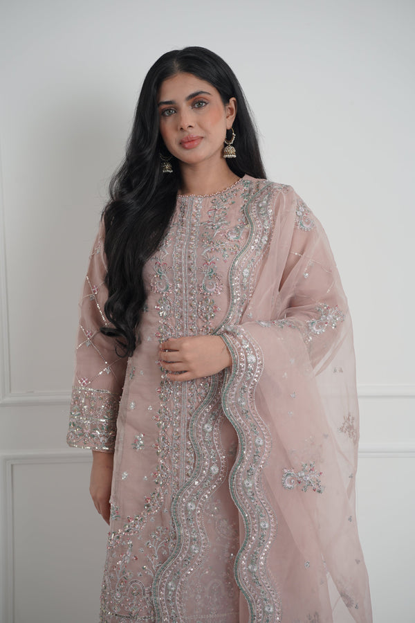 Tehwar - Luxury Organza Outfit with Organza Dupatta - Ready to Wear MC279- Eid Volume 4