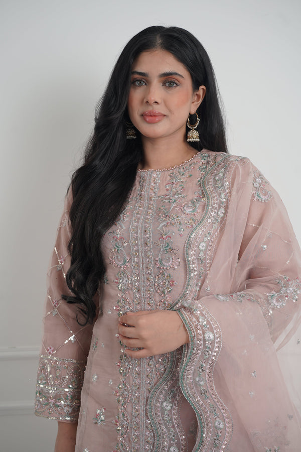 Tehwar - Luxury Organza Outfit with Organza Dupatta - Ready to Wear MC279- Eid Volume 4