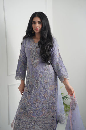 Tehwar - Luxury Organza Outfit with Organza Dupatta - Ready to Wear MC293- Eid Volume 4