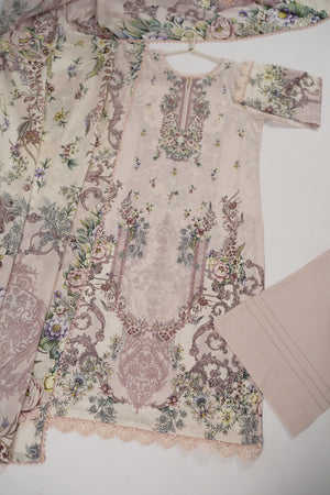 Rozi  - Exclusive Lawn  Outfit with Dupatta - Ready to Wear - SD392