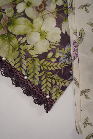 Rozi  - Exclusive Lawn  Outfit with Dupatta - Ready to Wear - SD393