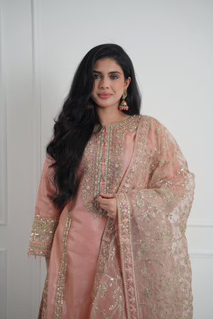 Tehwar - Luxury Organza Outfit with Organza Dupatta - Ready to Wear MC284- Eid Volume 4
