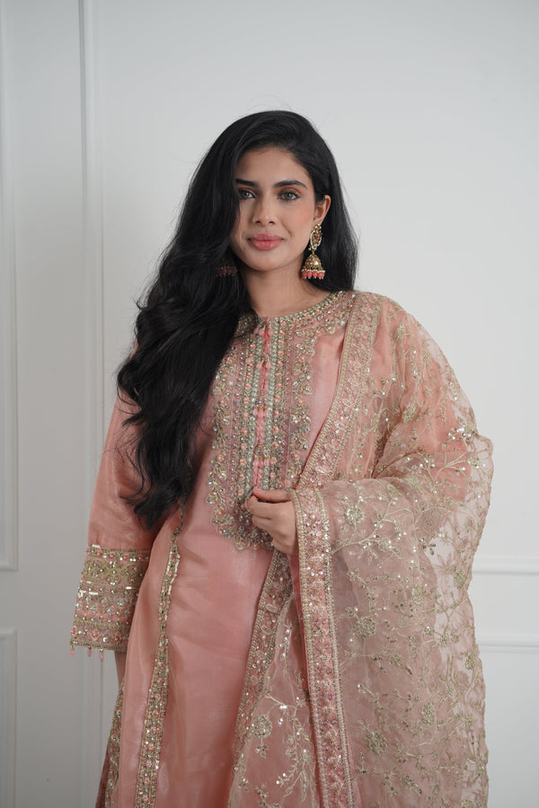 Tehwar - Luxury Organza Outfit with Organza Dupatta - Ready to Wear MC284- Eid Volume 4