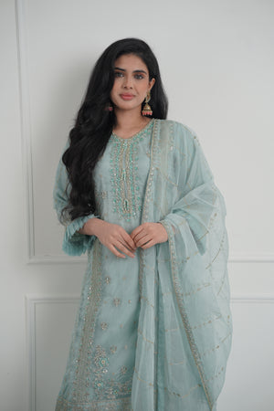 Tehwar - Luxury Organza Outfit - Festive Collection - Ready to Wear - Eid Volume 1