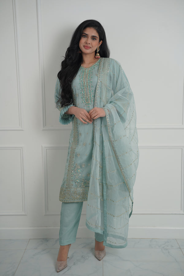 Tehwar - Luxury Organza Outfit - Festive Collection - Ready to Wear - Eid Volume 1