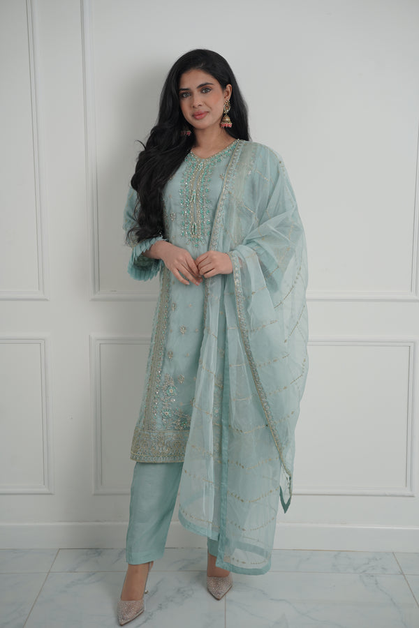 Tehwar - Luxury Organza Outfit - Festive Collection - Ready to Wear - Eid Volume 1