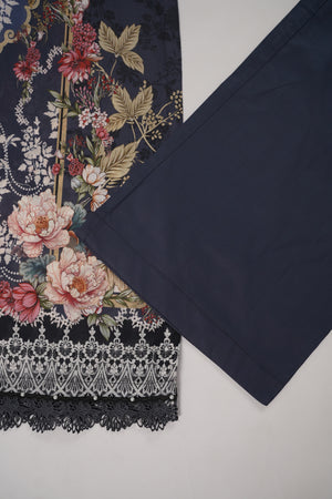 Rozi  - Exclusive Lawn  Outfit with Dupatta - Ready to Wear - SD390