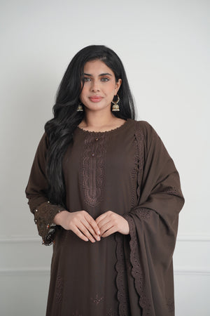 Rozi - Exclusive Wool  Outfit with Shawl - Ready to Wear -MC275- Eid Volume 3