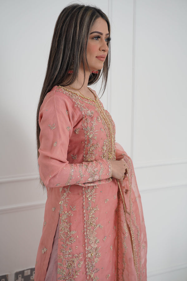 Tehwar - Luxury Organza Outfit with Organza Dupatta - Ready to Wear MC270- Eid Volume 4