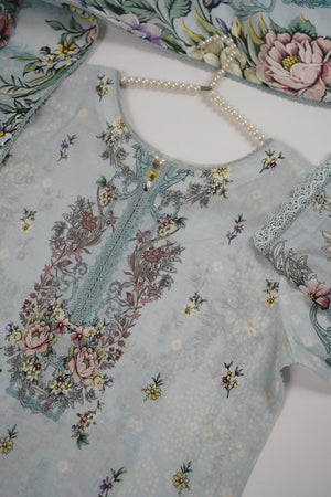 Rozi  - Exclusive Lawn  Outfit with Dupatta - Ready to Wear - SD389