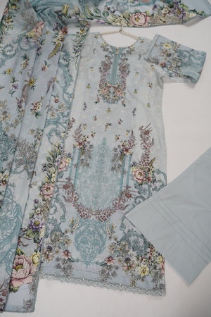 Rozi  - Exclusive Lawn  Outfit with Dupatta - Ready to Wear - SD389