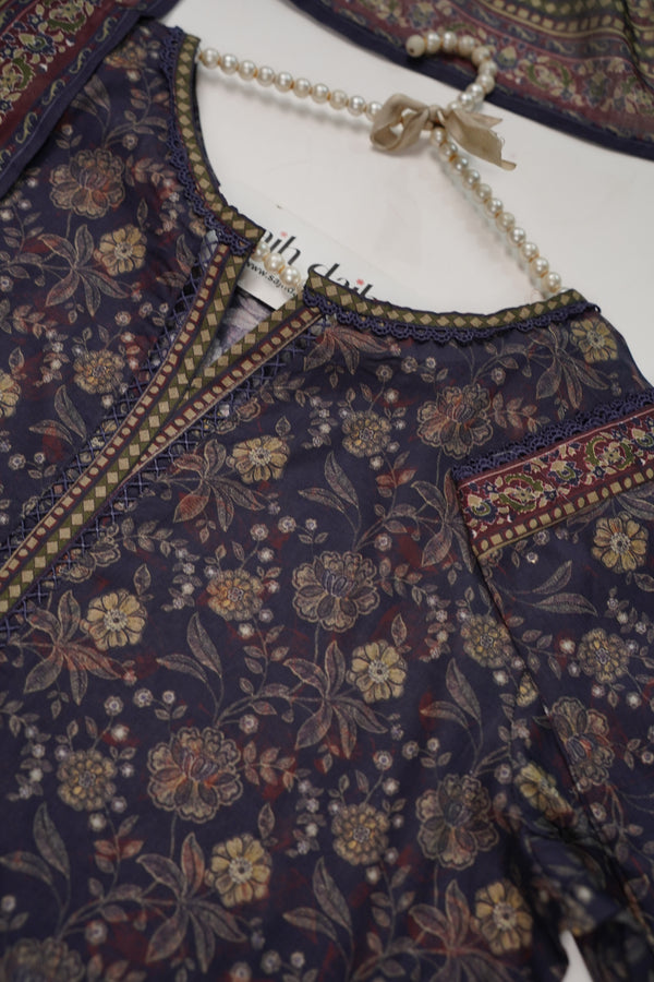 Bin Saeed Originals - Lawn Outfit with Lawn Dupatta - Ready to wear PD080