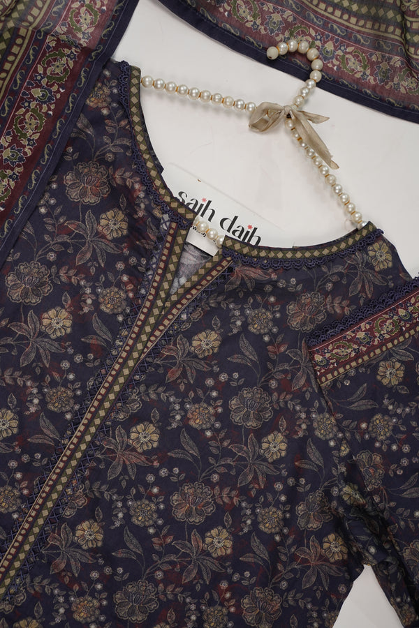Bin Saeed Originals - Lawn Outfit with Lawn Dupatta - Ready to wear PD080
