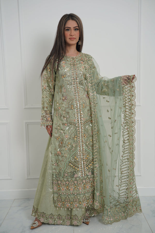 Husan e Jahan - Luxury Festive Collection with  Shararah  - Ready to Wear-MC201