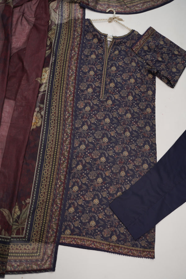 Bin Saeed Originals - Lawn Outfit with Lawn Dupatta - Ready to wear PD080