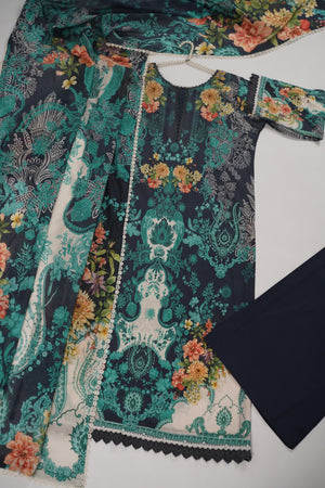 Rozi  - Exclusive Lawn  Outfit with Dupatta - Ready to Wear - SD395