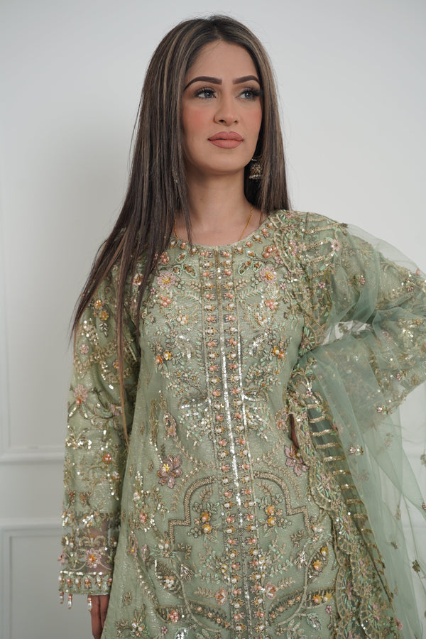 Husan e Jahan - Luxury Festive Collection with  Shararah  - Ready to Wear-MC201