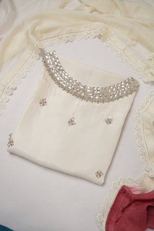 Khaas - Luxury Silk Outfit - Hand Work - Ready to Wear SD391