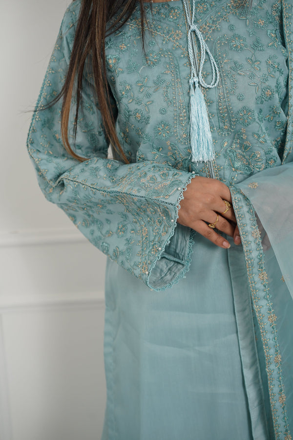 Tehwar - Luxury Organza Outfit with Organza Dupatta - Ready to Wear MC286- Eid Volume 4