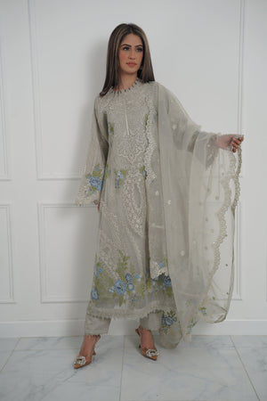 Tehwar - Luxury Organza Outfit with Organza Dupatta - Ready to Wear MC288- Eid Volume 4