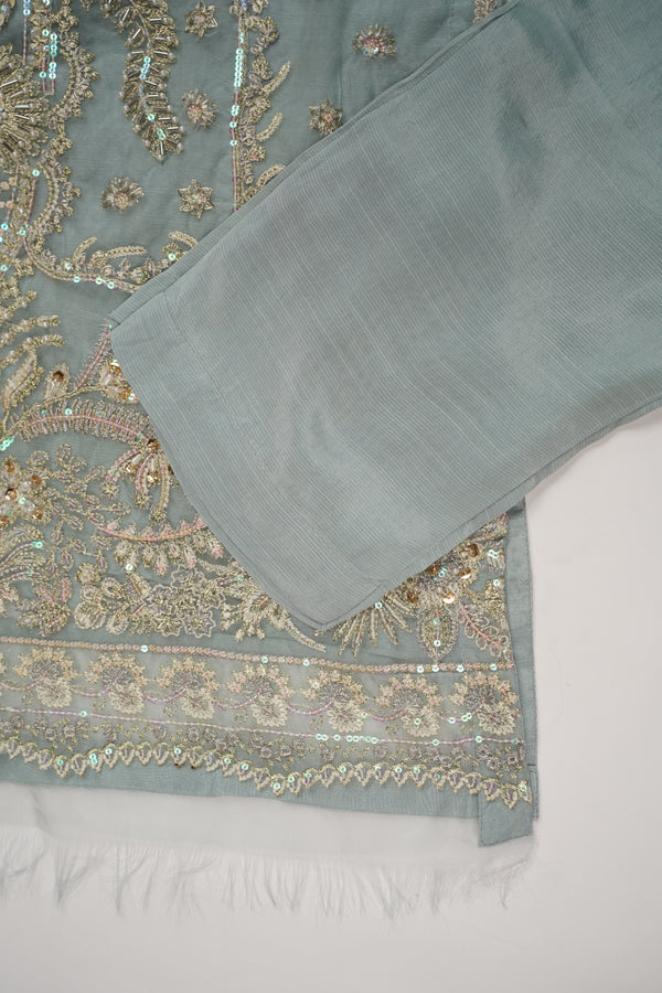 Tehwar - Luxury Organza Outfit - Festive Collection - Ready to Wear - TEHV8D5