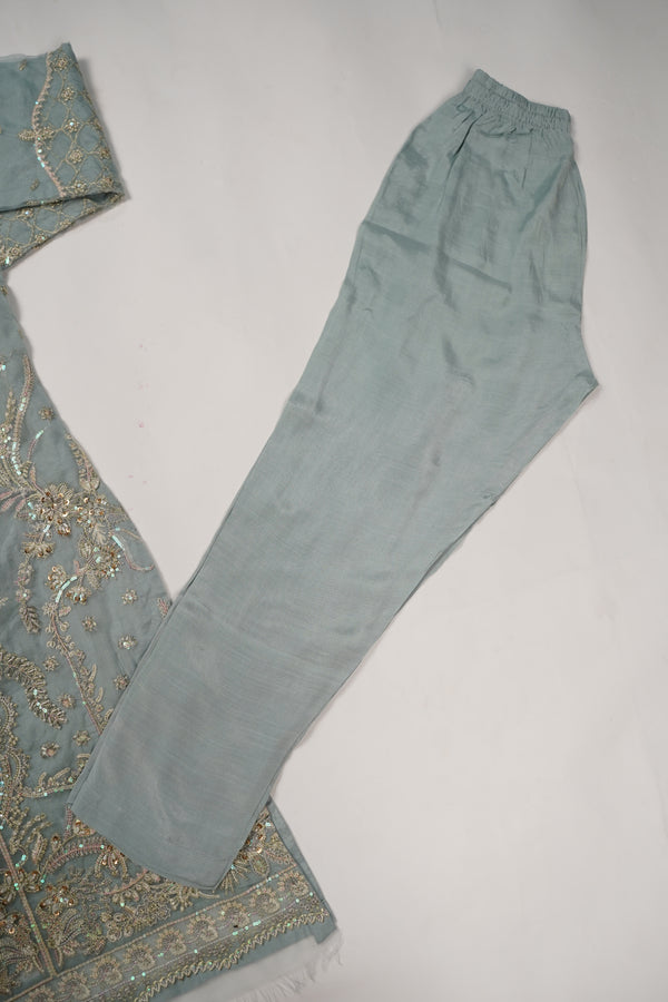 Tehwar - Luxury Organza Outfit - Festive Collection - Ready to Wear - TEHV8D5