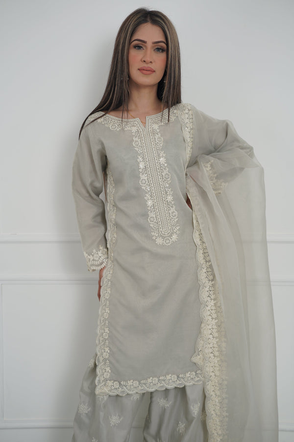 Tehwar - Luxury Organza Outfit with Organza Dupatta - Ready to Wear MC273- Eid Volume 4