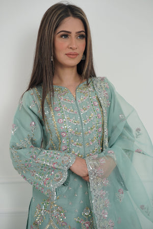 Tehwar - Luxury Organza Outfit with Organza Dupatta - Ready to Wear MC280- Eid Volume 4
