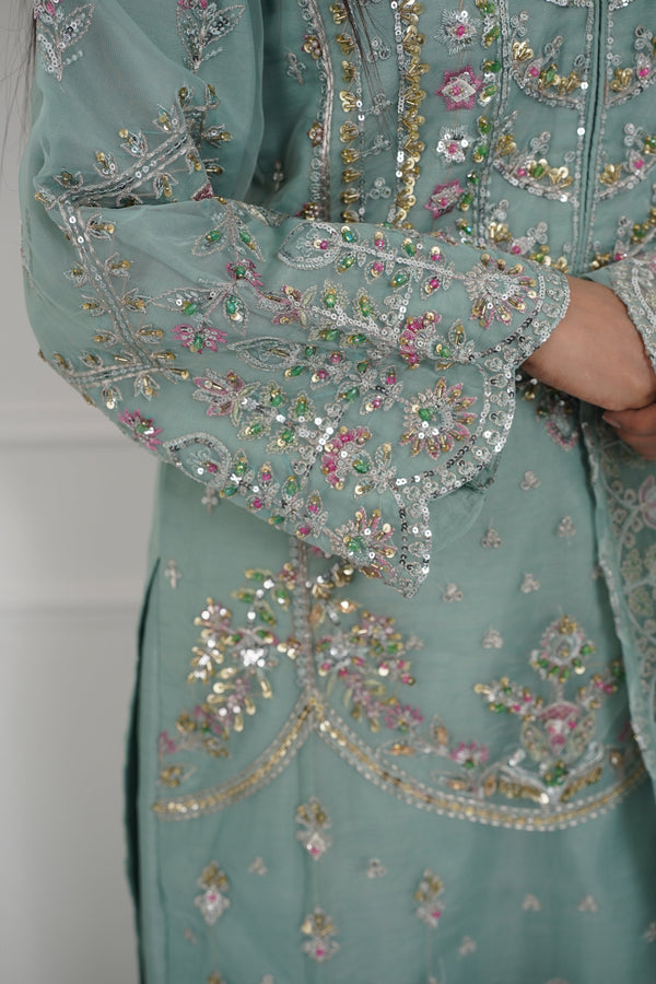 Tehwar - Luxury Organza Outfit with Organza Dupatta - Ready to Wear MC280- Eid Volume 4