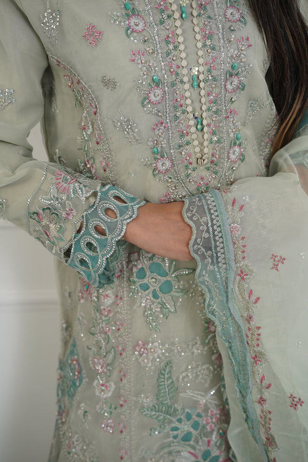 Tehwar - Luxury Organza Outfit with Organza Dupatta - Ready to Wear MC294- Eid Volume 4